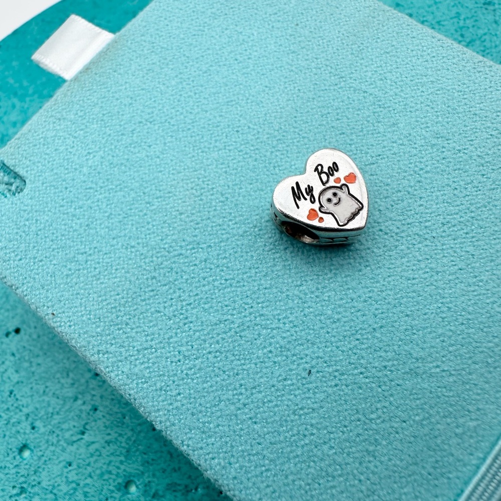 Pandora My Boo Halloween ghost charm sterling silver - Picture 5 of 8